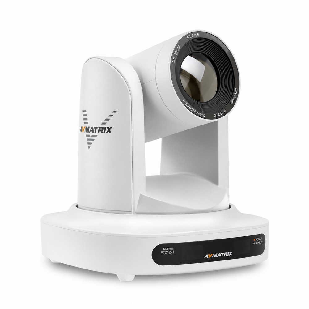 AVMATRIX PTZ1271-20A 흰색 PTZ 카메라